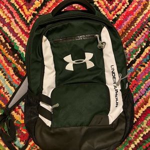 Under Armour Storm Backpack Hunter Green and White